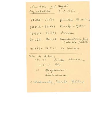 An archival document representing a Inventories of 1 page(s)