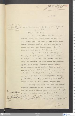 An archival document representing a Correspondence of 2 page(s)