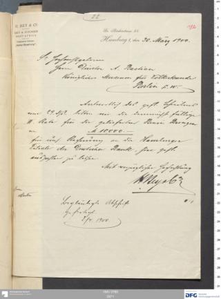 An archival document representing a Correspondence of 2 page(s)