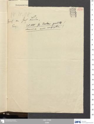 An archival document representing a Correspondence of 2 page(s)