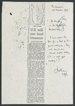 An archival document representing a Files  of 1 page(s)