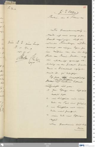 An archival document representing a Correspondence of 2 page(s)
