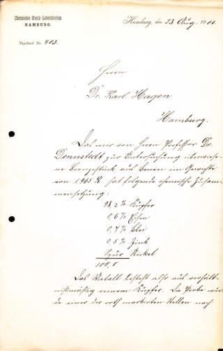 An archival document representing a Correspondence of 2 page(s)