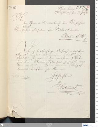 An archival document representing a Correspondence of 2 page(s)