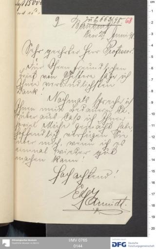An archival document representing a Correspondence of 2 page(s)