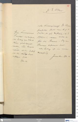 An archival document representing a Correspondence of 2 page(s)