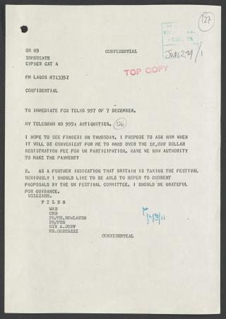 An archival document representing a Files  of 1 page(s)