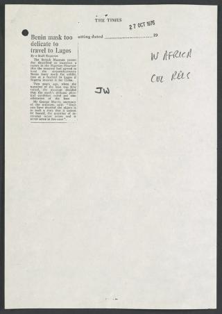 An archival document representing a Files  of 1 page(s)