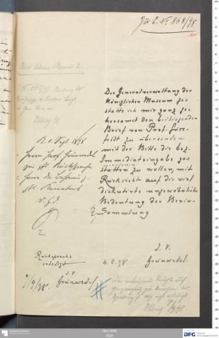 An archival document representing a Correspondence of 1 page(s)