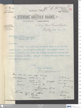 An archival document representing a Correspondence of 2 page(s)