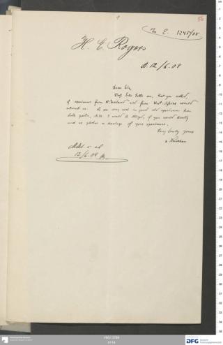 An archival document representing a Correspondence of 2 page(s)