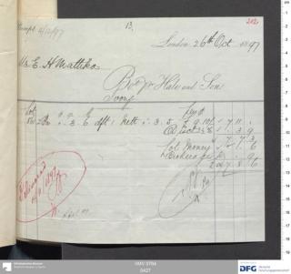 An archival document representing a Invoices of 2 page(s)