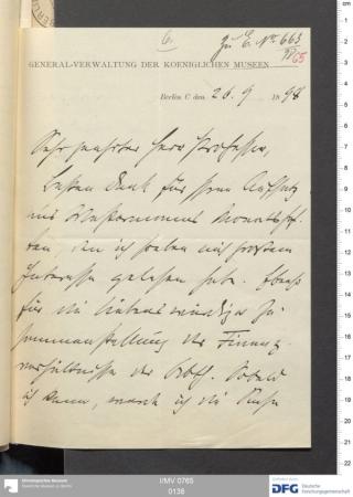 An archival document representing a Correspondence of 2 page(s)