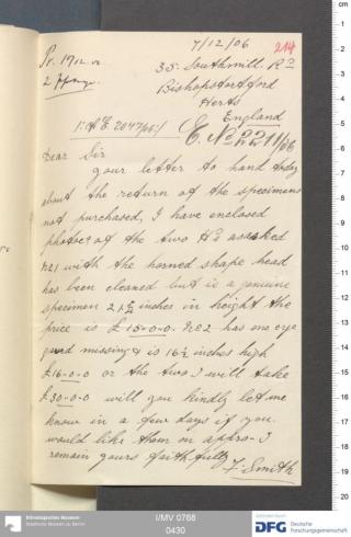 An archival document representing a Correspondence of 4 page(s)