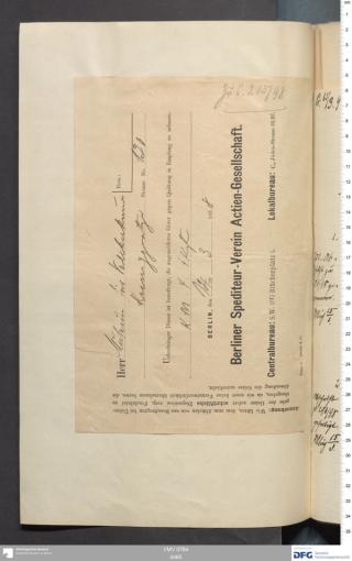 An archival document representing a Shipping Records of 1 page(s)