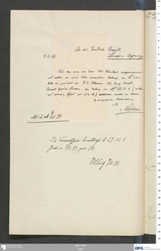 An archival document representing a Correspondence of 1 page(s)