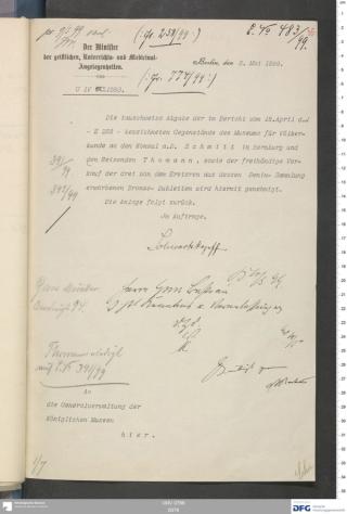 An archival document representing a Correspondence of 2 page(s)