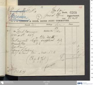 An archival document representing a Invoices of 2 page(s)