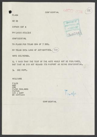 An archival document representing a Files  of 1 page(s)