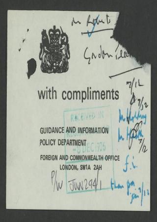 An archival document representing a Files  of 1 page(s)