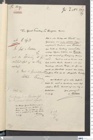 An archival document representing a Correspondence of 2 page(s)