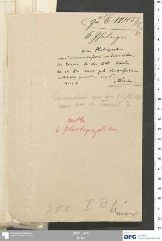 An archival document representing a Correspondence of 2 page(s)