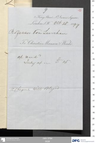 An archival document representing a Correspondence of 2 page(s)