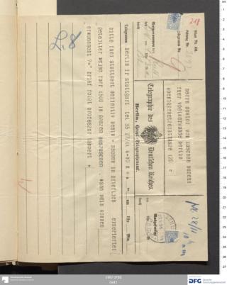 An archival document representing a Correspondence of 2 page(s)