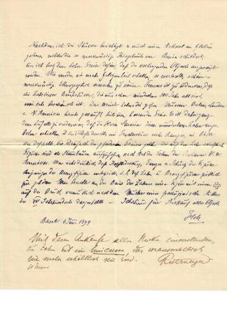 An archival document representing a Correspondence of 2 page(s)