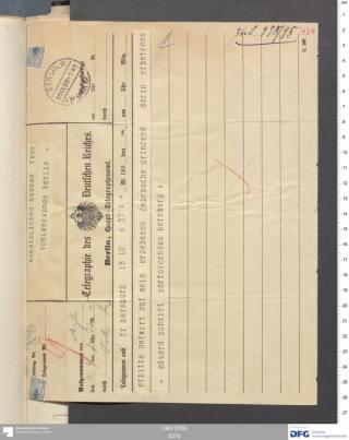 An archival document representing a Correspondence of 2 page(s)