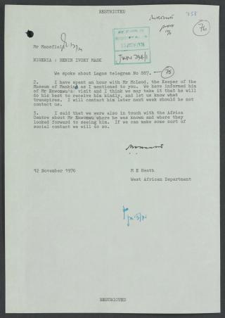An archival document representing a Files  of 1 page(s)