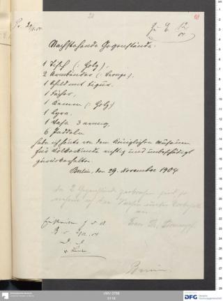 An archival document representing a Correspondence of 2 page(s)