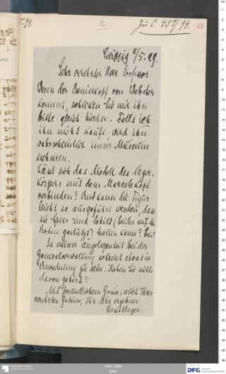 An archival document representing a Correspondence of 1 page(s)