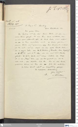 An archival document representing a Correspondence of 2 page(s)