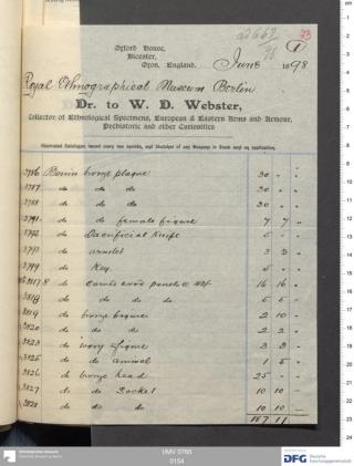 An archival document representing a Invoices of 5 page(s)