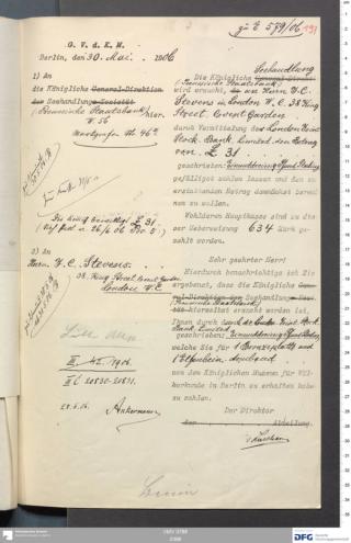 An archival document representing a Correspondence of 1 page(s)