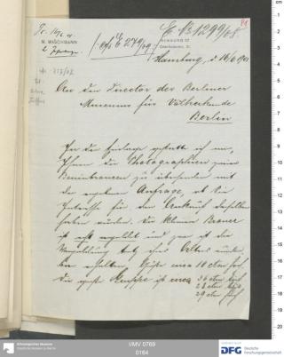 An archival document representing a Correspondence of 6 page(s)