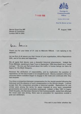 An archival document representing a Correspondence of 2 page(s)