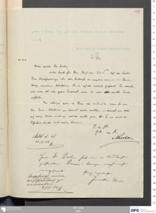 An archival document representing a Correspondence of 2 page(s)