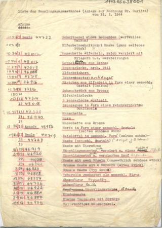 An archival document representing a Inventories of 4 page(s)