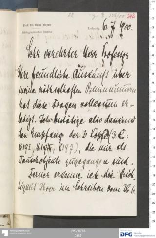 An archival document representing a Correspondence of 4 page(s)