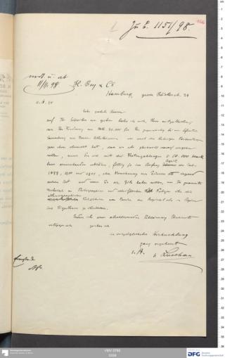 An archival document representing a Correspondence of 2 page(s)