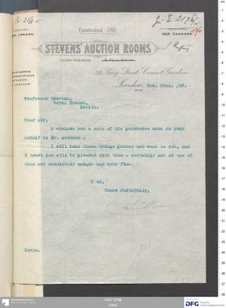 An archival document representing a Correspondence of 2 page(s)