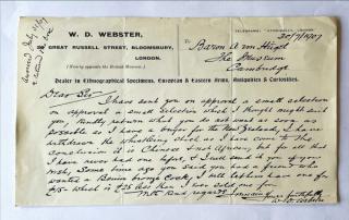 An archival document representing a Correspondence of 1 page(s)