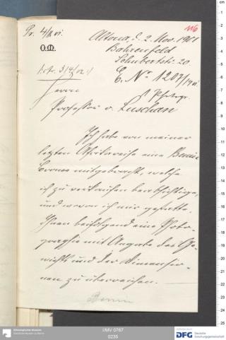 An archival document representing a Correspondence of 3 page(s)