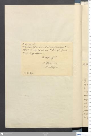 An archival document representing a Correspondence of 1 page(s)