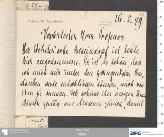 An archival document representing a Correspondence of 2 page(s)