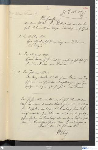 An archival document representing a Correspondence of 2 page(s)