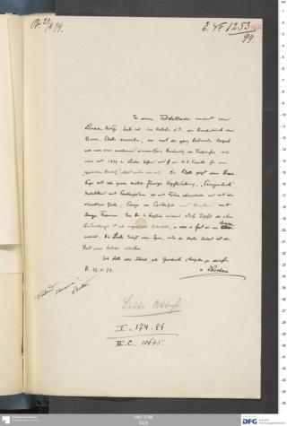 An archival document representing a Correspondence of 2 page(s)