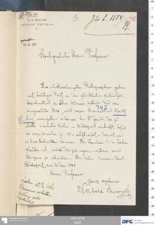 An archival document representing a Correspondence of 2 page(s)